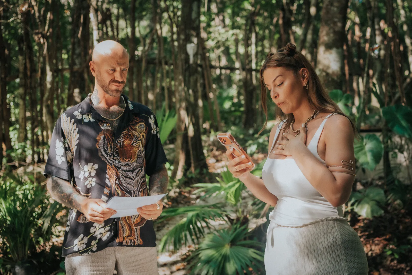A private ceremony held one to one